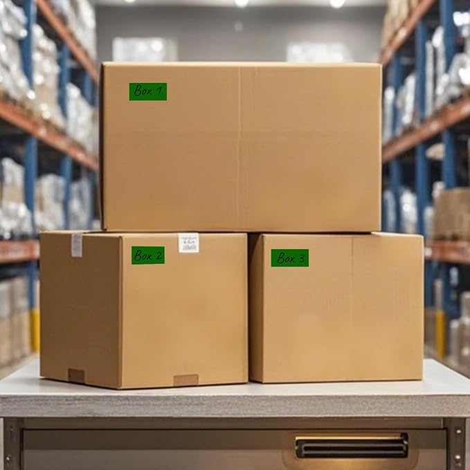 FINDAT Colored Labels Stickers 1.57×0.75 Inch Rectangle Vinyl Green Sticker Removable Assorted Color Coding Name Tag for File Folder Classroom Office Inventory Marking 160 PCS