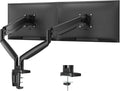Dual Ultrawide Monitor Mount for 22-35 inch Computer Screens, 2 Monitor Arm Stand with Gas Spring System Each Holds up to 30.8lbs, Full Motion Height Adjustable, VESA 75x75/100x100mm