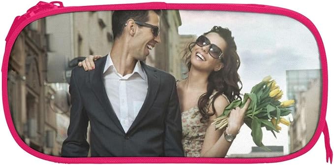 Custom Pencil Case Personalized Add Photo Text Pen Bag Large Capacity Zipper Pencil Box for Office Travel Graduation Gifts