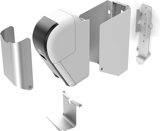 SPROCKET Wall Mount for Brother QL-810W, QL-820NWB or QL-820NWBc Label Printer (White)