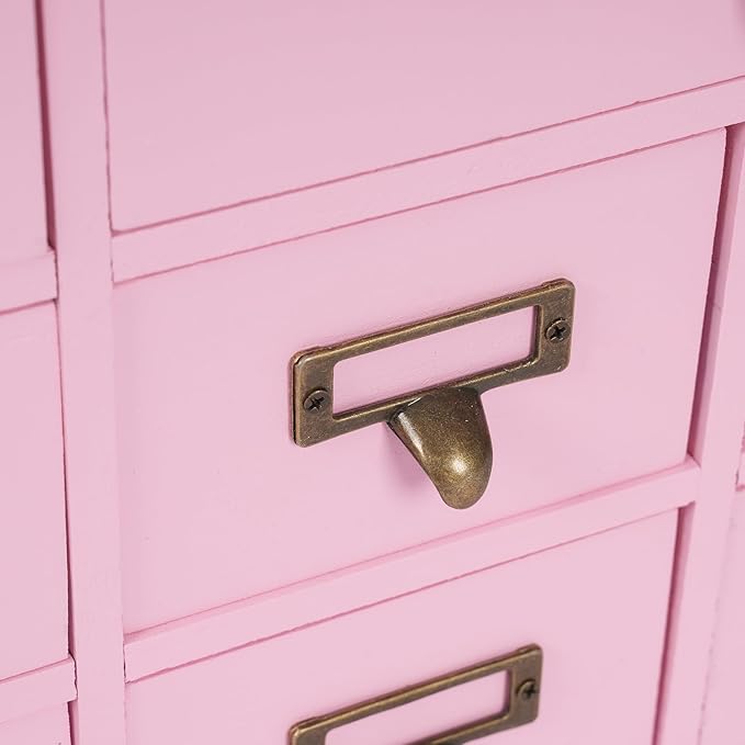 Vintage 12-Drawer Storage Cabinet – Multipurpose Desktop Organizer for Office, Craft & Home