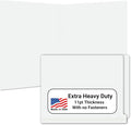 White File Folders, USA Made, Doctor Stuff, No Fasteners, Durable 11pt, Reinforced End Tab File Folders, Colored Office & Medical Charts and Patient Chart, Box of 100