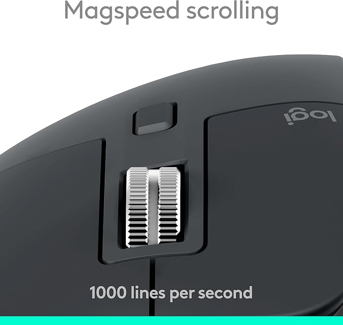Logitech MX Master 3S Wireless Mouse Standard Edition with Logi Bolt USB Receiver + MX Creative Console: Mouse, Programmable Keys and Dial for Graphic Design, Video Editing, Adobe and More - Graphite