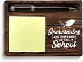 School Secretary Appreciation Gifts, Gift for Secretaries Sticky Note Holder School Office Decor, Administrative Professional Day Gifts