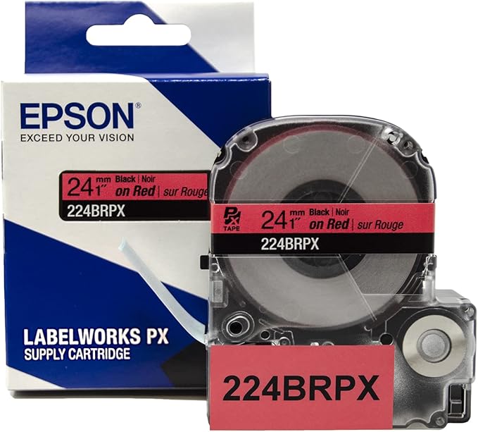 LABELWORKS Epson LW-PX900 Industrial Label Maker and Red Tapes Bundle
