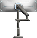 HUANUO Heavy Duty Monitor Arm for Ultrawide Screens up to 57", Holds 40 lbs, Aluminum Ultrawide Single Monitor Stand with 29.1" Max Height, Fully Adjustable Desk Mount, Max VESA 100x100mm