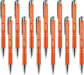 Yucold Customized ballpoint pens in bulk, personalized ballpoint pens with free engraving, for use in companies, enterprises, graduation anniversaries (Orange,130)