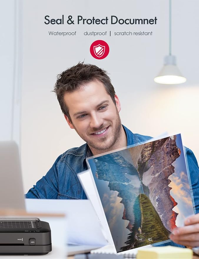 Thermal Laminating Pouches, 3mil Laminating Sheets, 8.9x11.4 Inches, Letter Size, HeatSeal, Clear (100pack)