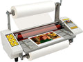 Laminator Machine, Hot and Cold Roller Laminating Machine, Single/Dual Sides Thermal Laminating, Digital Display, Exit Button for Paper, Documents, Photos, Cards, 110V