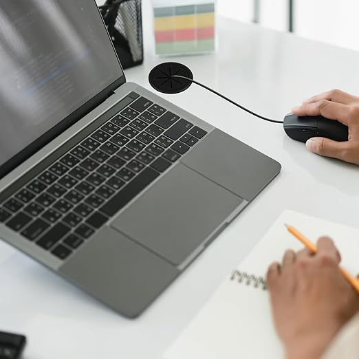 10 pcs Desk Grommet, 2 inch/50 mm Desk Hole Cover, Black Cable Grommet for Wire Cord Through The Table, Cabinet, Countertop and Other Furniture