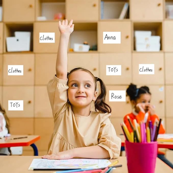 Yeachlaing 2×3 Inch Removable Blank Freezer Labels,Water/Oil/Tear Resistant/Ink Won't Smudge No Residue (120pcs,1 Bag)