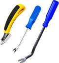 Sunxeke 3Pcs Heavy Duty Upholstery and Construction Staple Remover with Tack Puller Tool, Nail Puller, Carpet Remover, for Removing All Kinds of Staples