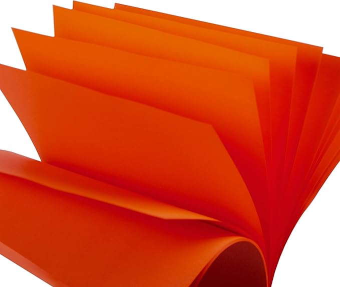 JAM PAPER Colored 24lb Paper - 90 gsm - 8.5 x 11 - Orange Recycled - 100 Sheets/Pack