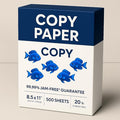 Multipurpose Copy Paper, 8.5 x 11 inches, 500 Sheets, 20 lb, 92 Brightness, 99.99% Jam-Free-, MADE IN USA