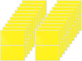 FINDAT Rectangle Label Stickers 3×2 Inch Vinyl Removable Yellow Sticker Waterproof Writable File Folder Moving Labels for Boxes Home Office Labeling 40 PCS