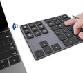 Bluetooth Number Pad, Wireless Numeric Keypad, USB-C Rechargeable External 34-Keys Numpad, Financial Data Entry Keyboard for iMac, MacBook Air/Pro, PC Desktop, Laptop Notebook