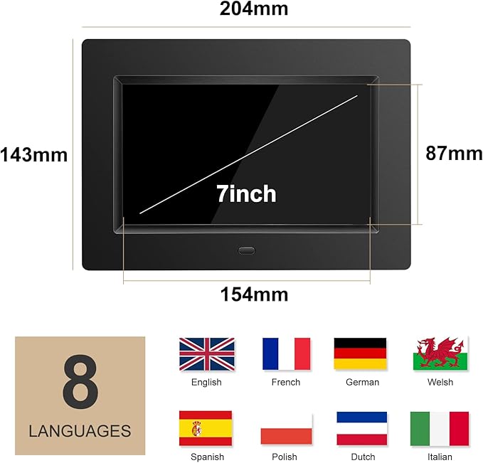 Digtal Clocks with Day and Date of Week for Seniors,12 Alarm Settings, Large Time Display, Auto Dimmable - Perfect for The Elderly