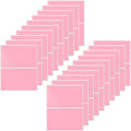 FINDAT Color Coding Stickers Rectangle 3×2 Inch Vinyl Pink Sticker Removable Waterproof Writable File Folder Moving Labels for Boxes Home Office Marking 40 PCS
