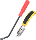 Upholstery Staple Remover, Construction Staple Remover Tool, Heavy Duty Tack Lifter Carpet Remover, Nail Puller for Removing All Kinds of Staples for Furniture, Canvas, Wooden Case, Carton