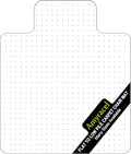 Amyracel Clear Chair Mat for Low Pile Carpet, 53'' x 45'' Thick Computer Desk Chair Mat for Carpeted Floors, Easy Glide Plastic Floor Mat for Office Chair on Carpet Protection (45'' x 53'' with Lip)