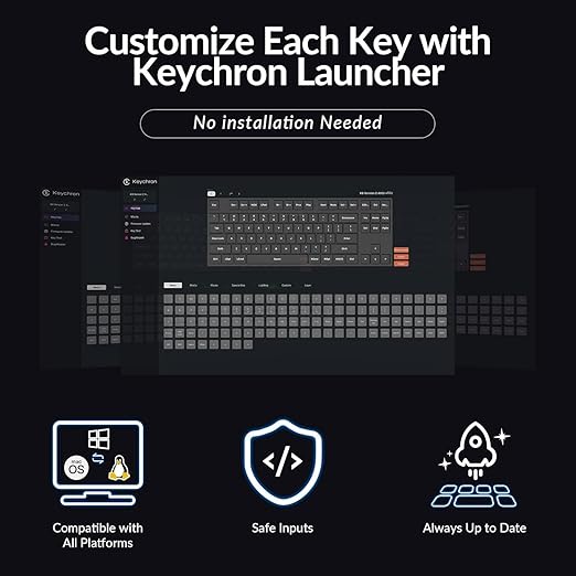 Keychron K8 Version 2 TKL Custom Wireless Mechanical Keyboard, QMK Programmable Bluetooth 5.2/Wired, RGB Backlit with Shine-Through PBT Keycaps, Super Red Switch for Mac Windows Linux