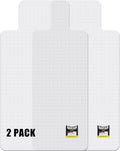 Kuyal Office Chair Mat for Carpet, 2Pack 32x55 Clear Heavy Duty Computer Chair Mat with Lip, Under Desk Protector Carpeted Floors Mat, Easy Chair Movement,Ship Flat