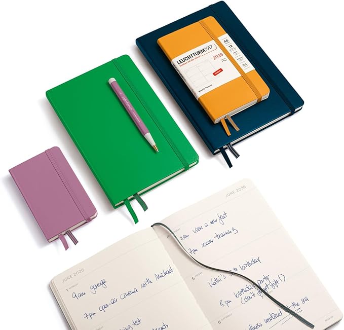 LEUCHTTURM1917 - Weekly Planner 2026, Hardcover, Paperback (B6+), Rising Sun (Jan 1 - Dec 31, 2026)