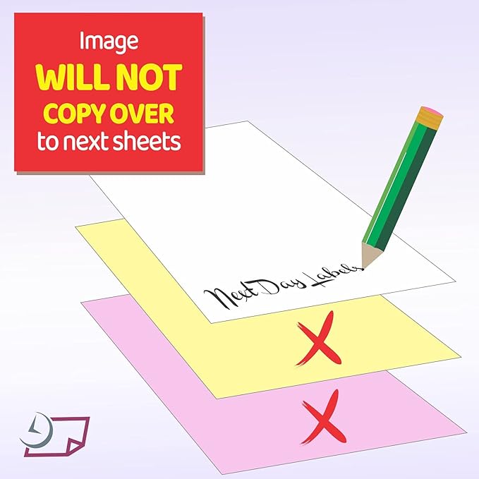 Ream of 167 Sets 3 Part Plain Collated Color Paper (Not Carbonless)