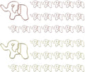 OWLFAVO 36pcs Elephant Shape Paper Clips with Clear Box, Rose Gold and Yellow Gold, Funny Cute Paperclips Bookmarks Planner Clips for Fun Office Supplies School Gifts Wedding Decoration
