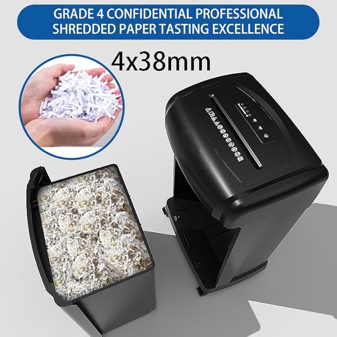 Paper Shredder,18-Sheet Cross Cut, 8 Gallon Pull Out Bin, P-4 Security Level, Shred Paper and Credit Card and Durable&Fast for Home Office