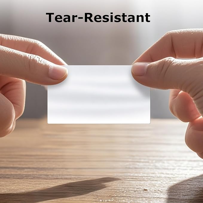 FINDAT Rectangle Label Stickers 1.57×0.75 Inch Vinyl Removable White Sticker Waterproof Writable File Folder Moving Labels for Boxes Home Office Labeling 160 PCS