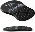 Ergonomic Mouse Pad with Wrist Rest, Soft Mousepad with Massage Design, Memory Foam and Non-Slip PU Base for Pain Relief, Gaming Mouse Pad for Desk, Home, Office, Black