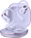 SHOKZ New OpenFit 2+ Open-Ear Headphones,Dolby Audio Enabled,Comfortable Earbuds with Soft Ear Hooks,48H Playtime,IP55 Water-Resistant,USB-C Fast Charging,Wireless Charging - Online Exclusive Purple