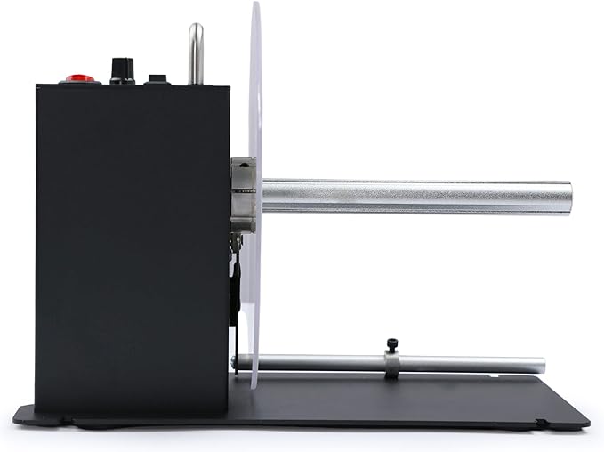 U.S. Solid Automatic Label Rewinder Machine, 1"/1.5"/3" Core Holder, Max Label Width 5.91", Bidirectional Rewinding