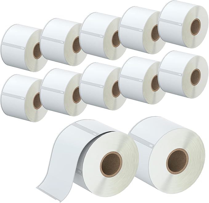 2640 Labels Replacement Compatible for DYMO 30323 2-1/8x4 Shipping and Address Labels (Not for Dymo 550, 5XL) Used with Labelwriter 450,450 Turbo,4XL,LabelChoice 12 Rolls 2.125x4 Direct Thermal Labels