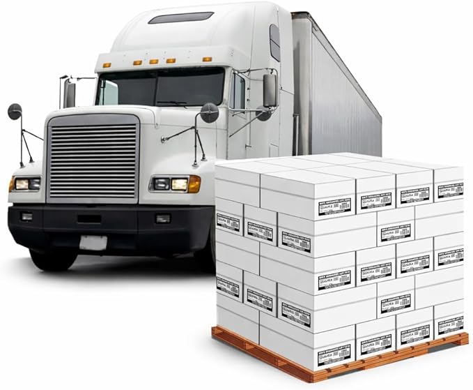 Multipurpose Copy Printer Paper, 8.5 x 11 Inches, 20 lb, Truckload, 21 Pallet, 8,400 Reams (4.2M Sheets), 92 Bright, White (840 Cartons)