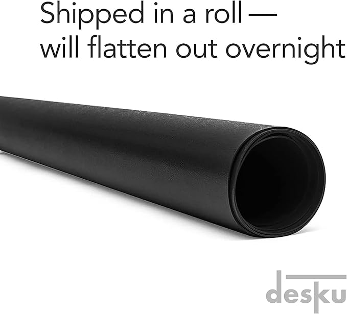 DESKU - Octagon Gaming Chair Mat, Computer and Office Chair Mat for Carpet, Black, 46 Inches x 49.5 Inches, Made in The USA