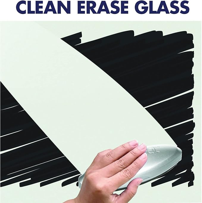 Quartet Glass Whiteboard, Magnetic Dry Erase White Board, 85" x 48", Wide Format with Invisible Mount, Black Aluminum Frame, Evoque (G8548BA)