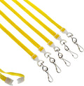 Specialist ID Bulk 25 Pack - Premium Flat Breakaway Lanyards for ID Badges & Badge Holders - 3/8" Wide Woven Safety Lanyard with Metal Swivel Hook for Teachers, Students, Cruise, Office (Yellow)