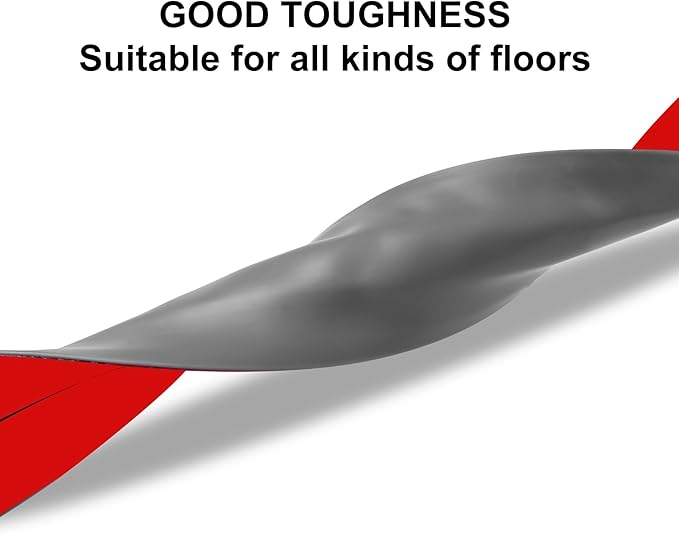 6.5Ft Floor Cord Cover Gray Silicone Cable Protector Easy to Install Wire Organizer and Hider for Home, Office, Garage (Gray-2m)