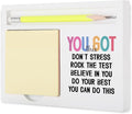 Encouragement You Got This Motivational Desk Gift for Student Teacher Coworker Friend, Positive Test Prep Reminder, Promotion Cheer Up Gift for Him Her Coworker Friends Note Pad Holders KBB07
