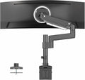 VIVO Premium Aluminum Tall Extended Monitor Arm for Ultrawide Monitors up to 49 inches and 33 lbs, USB Single Desk Mount Stand, Pneumatic Height Adjust, Max VESA 100x100, Black, STAND-V101GTU