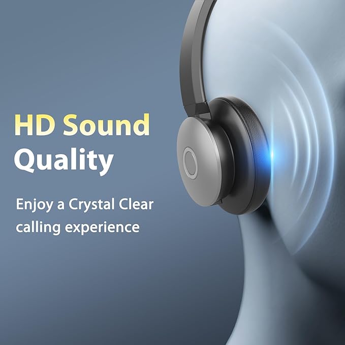 Earbay USB Headset with Microphone for PC, Headset with Mic, Computer Headset with Noise Canceling Microphone for Laptop, Wired Headphones with Mic for Home/Office/PC/Cell Phones