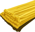 XINGO 12 Inch Yellow Zip Ties Heavy Duty 100 Pack, 120 LBS Tensile Strength, Premium Nylon Cable Wire Ties, Self-locking Plastic Ties for Indoor and Outdoor Use