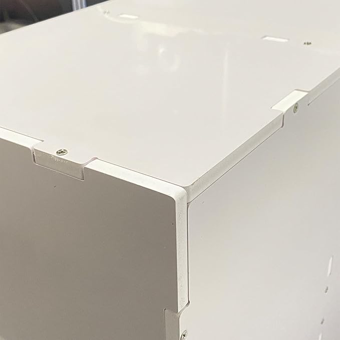 Literature Organizer - 27 - Slot Desktop File Sorter & Mail Center, Paper Storage Cabinet for Home, School & Office（White）