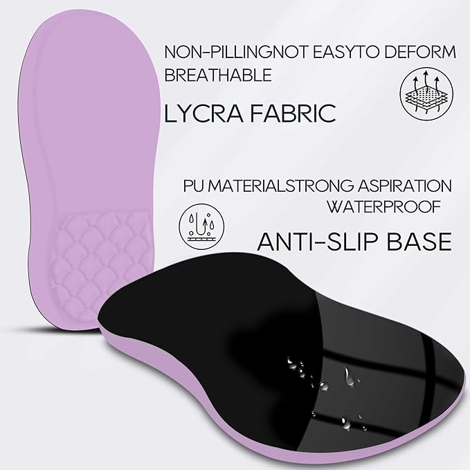 Ergonomic Mouse Pad Wrist Support with Memory Foam&Non-Slip Pu Base Cushion Massage Bump,Computer Mouse Pad for Carpal Tunnel Pain Relief,Gaming Mouse Pad for Desk, Home, Office,Purple