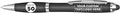 DISCOUNT PROMOS Custom Plastic Stylus Pens Set of 50, Personalized Bulk Pack - Black Ink, Great for Office, School, Business, Tradeshows, Events - Black