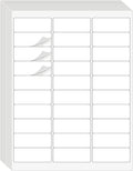 1" x 2-5/8" Address Labels 1500 Labels Sticker Paper for Laser/Ink Jet Printer mailing Labels 8.5"×11" White 30 per Sheet