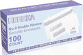 #8 Double Window Security Check Envelopes, No.8 Double Window Bussiness Envelopes Designed for QuickBooks Checks - Computer Printed Checks - 3 5/8 X 8 11/16 (NOT for INVOICES) - 24 LB - 100 PACK