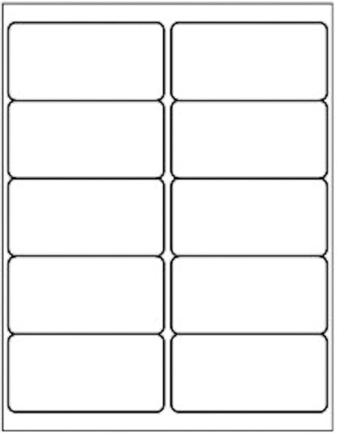 10 Up - 500 Sheets Shipping Address Labels - 2" x 4" - Total 5000 Labels